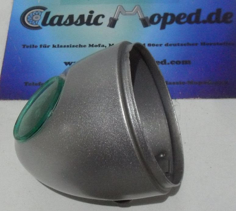 Lampe Scheinwerfer Topf klein silber Rixe REX Dürkopp Moped NEU - Classic-Moped