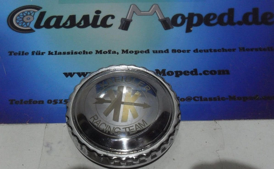 Kreidler Florett K54 Tankdeckel Racing Team Chrom RS Eitank NEU - Classic-Moped