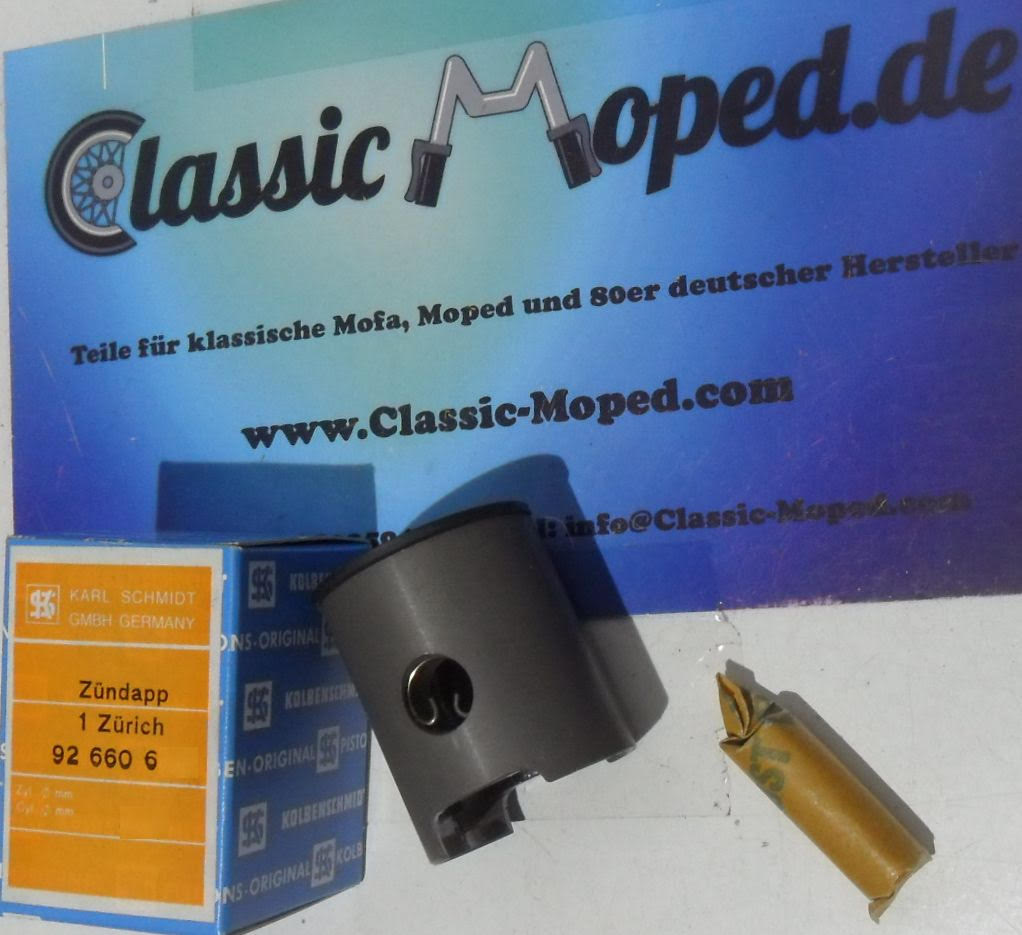 Zündapp KS50 Kolben K/L Kolbenschmidt 284-02.746 / 10 - Classic-Moped