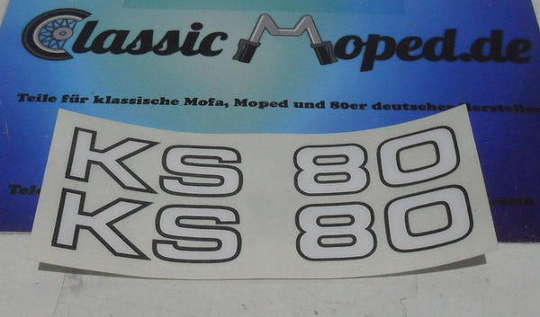 Zündapp KS 80 Kleinkraftrad 530 Seitendeckel Aufkleber NEU - Classic-Moped