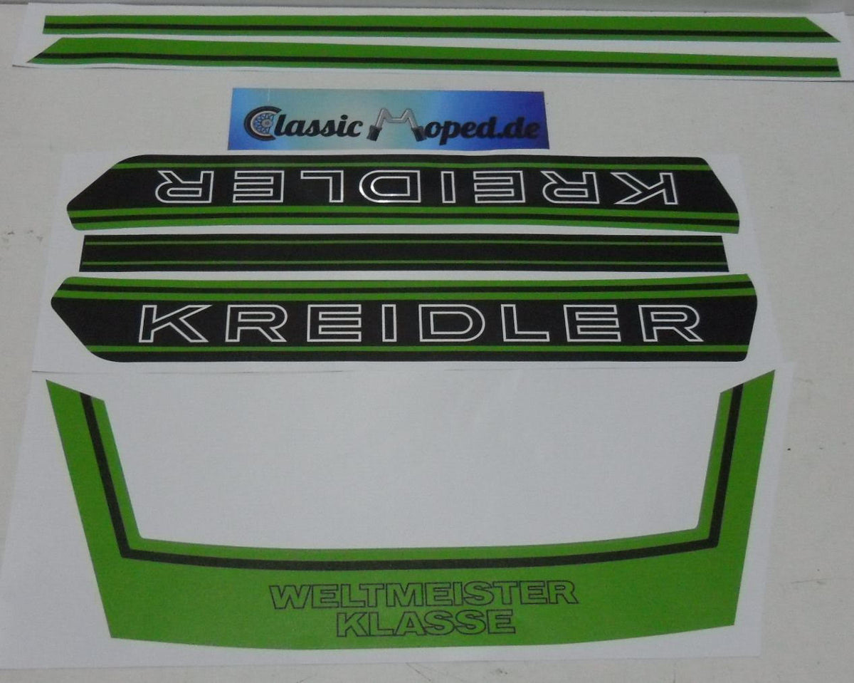 Kreidler RS RMC Weltmeister Klasse Aufkleber Satz Golf Grün NEU - Classic-Moped