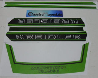 Kreidler RS RMC Weltmeister Klasse Aufkleber Satz Golf Grün NEU - Classic-Moped