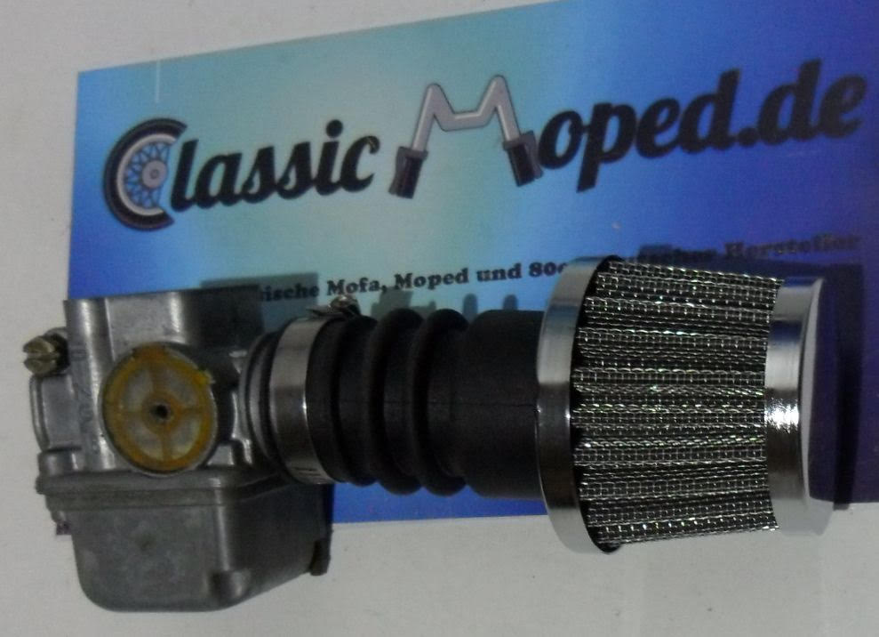 Zündapp Hercules Power Luftfilter Rennfilter 28mm bing 17 +18 NEU - Classic-Moped