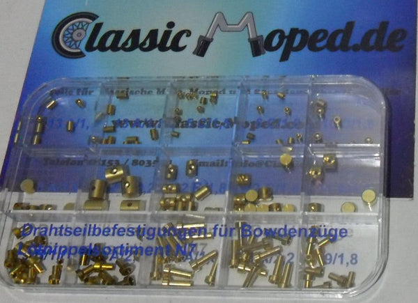 Sortiment Nippel Lötnippel Endnippel Oldtimer Moped 135 Teile NEU - Classic-Moped