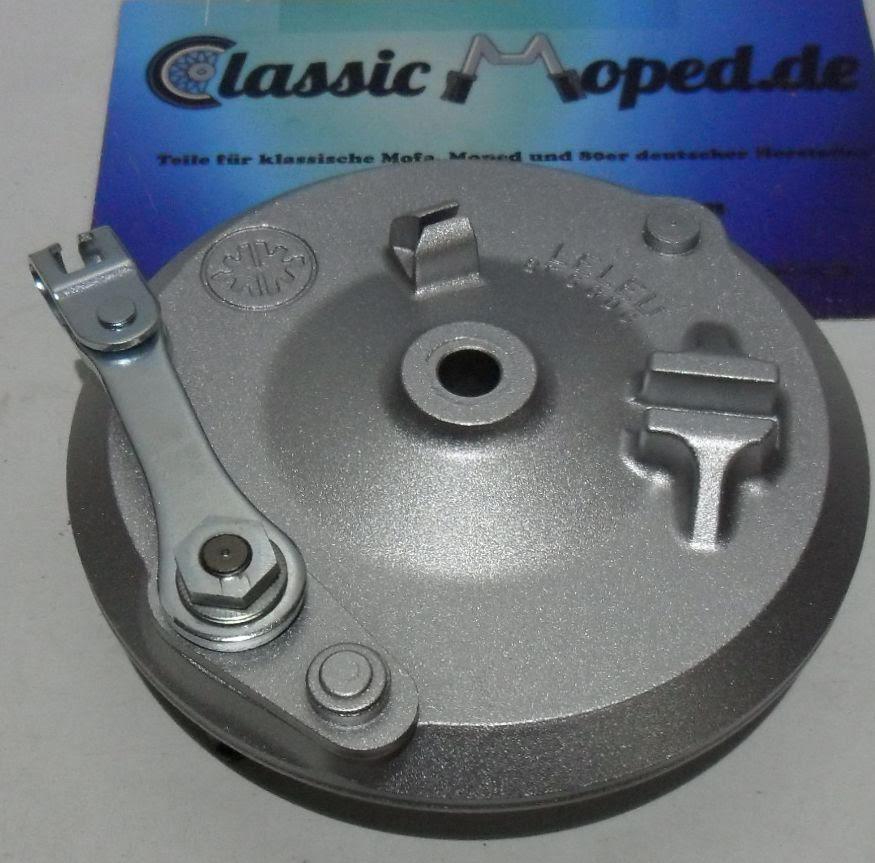 Kreidler RS50 Bremsankerplatte Leleu 160mm 67.25.02 H + V NEU - Classic-Moped