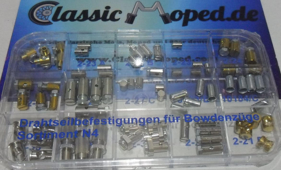 Nippelsortiment Schraub Nippel Endhülsen Klemmschrauben Stellschrauben  NEU - Classic-Moped