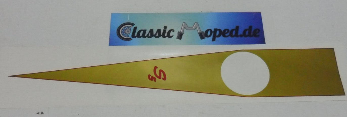 Kreidler Florett K54 Super 5 Tank Aufkleber Keil Gold NEU - Classic-Moped