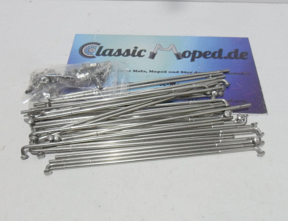 Zündapp KS 50 Satz Speichen 517-15.154/155 Edelstahl INOX NEU - Classic-Moped