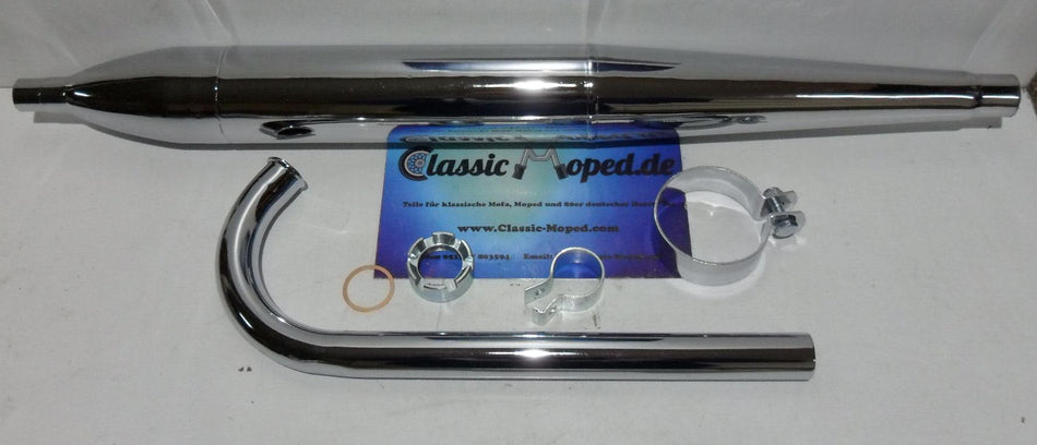 Hercules 222 / 221 DKW 114 Auspuff Anlage Topf 70 Krümmer 28 NEU - Classic-Moped