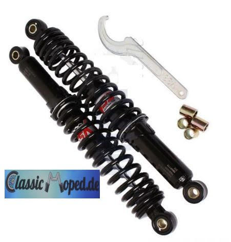 Hercules Zündapp KTM YSS hydraulische Stoßdämpfer 300mm schwarz  NEU - Classic-Moped
