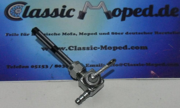 Benzinhahn Mofa Moped M12x1 90° Abgang links Zündapp Hercules Kreidler Neu - Classic-Moped