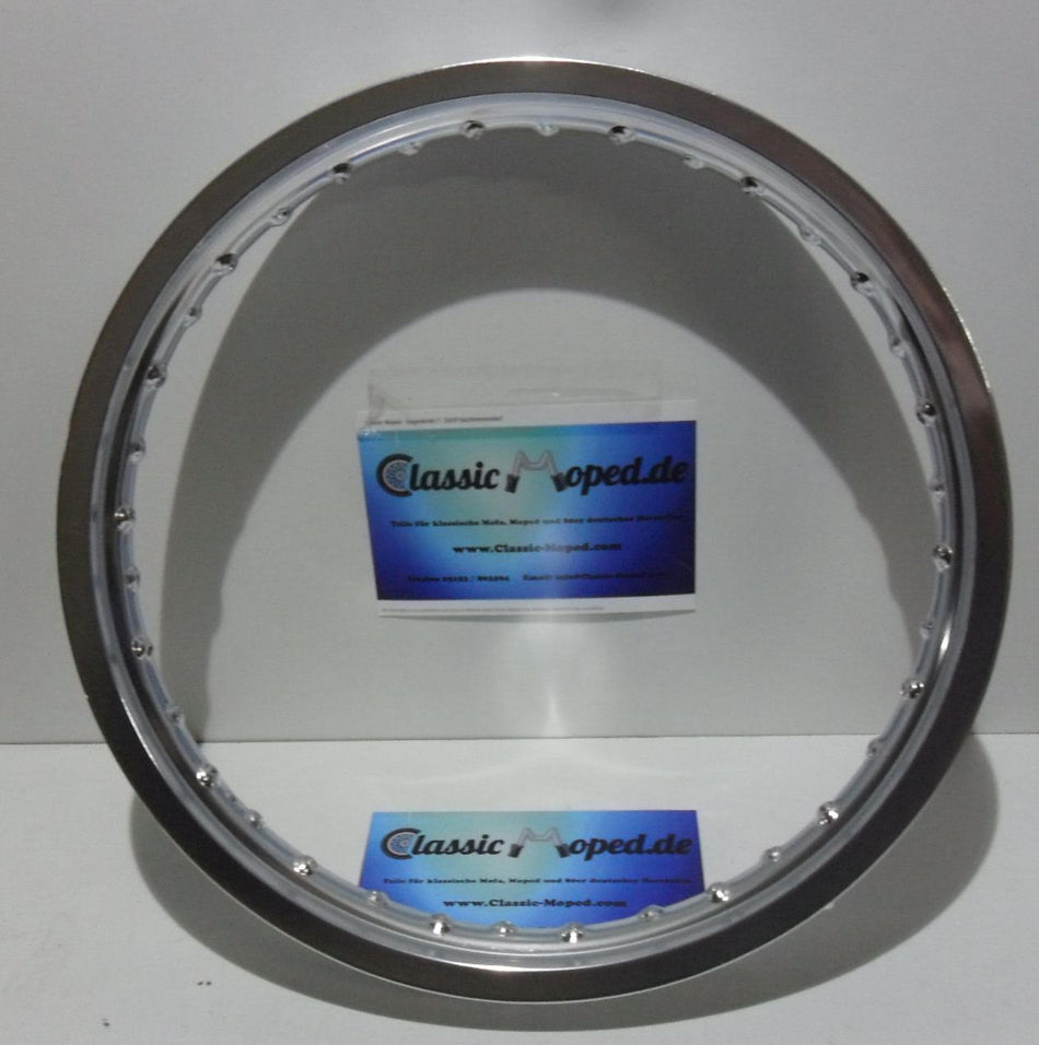 ALU Felge 18 x 2,15 72 mm Alufelge DKW NSU Oldtimer Miele Zündapp Hercules BMW - Classic-Moped