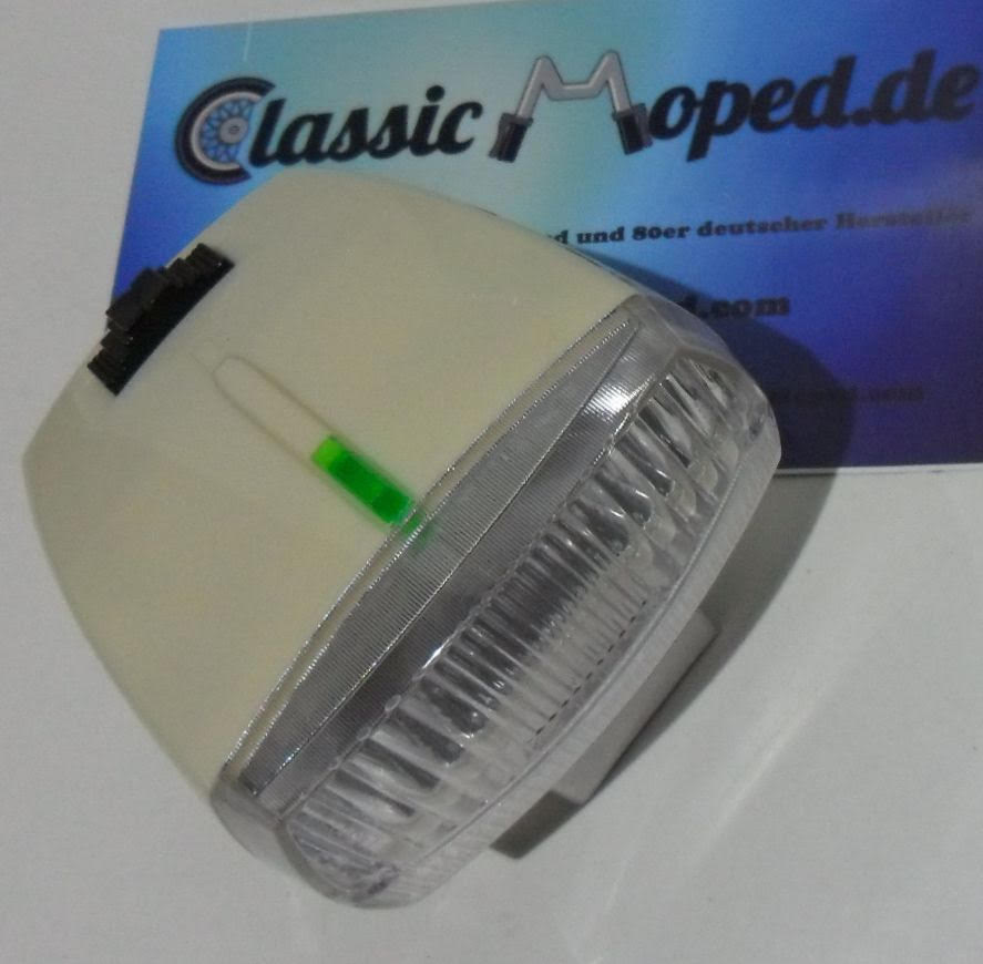 Vespa Ciao Special C7 1969 Scheinwerfer Lampe SIEM Creme NEU - Classic-Moped