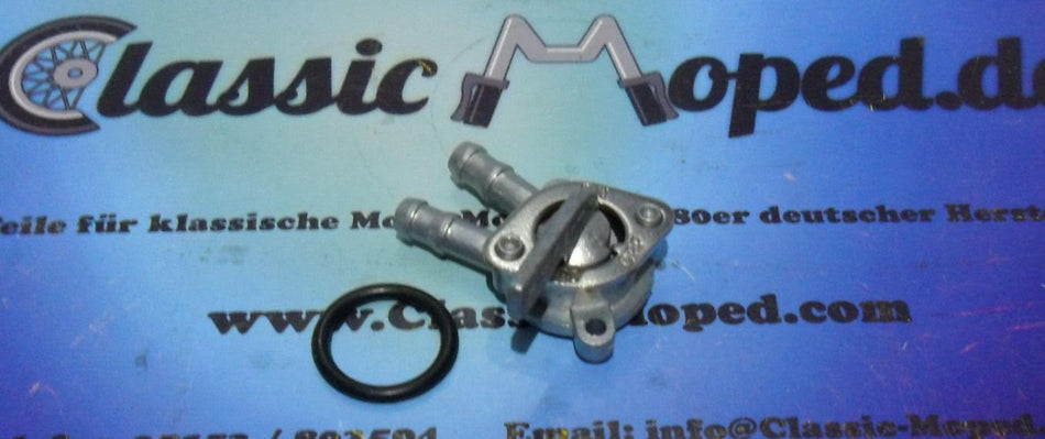 Honda C 50 - 70 - 90 DAX Benzinhahn C50 2 Abgänge NEU - Classic-Moped