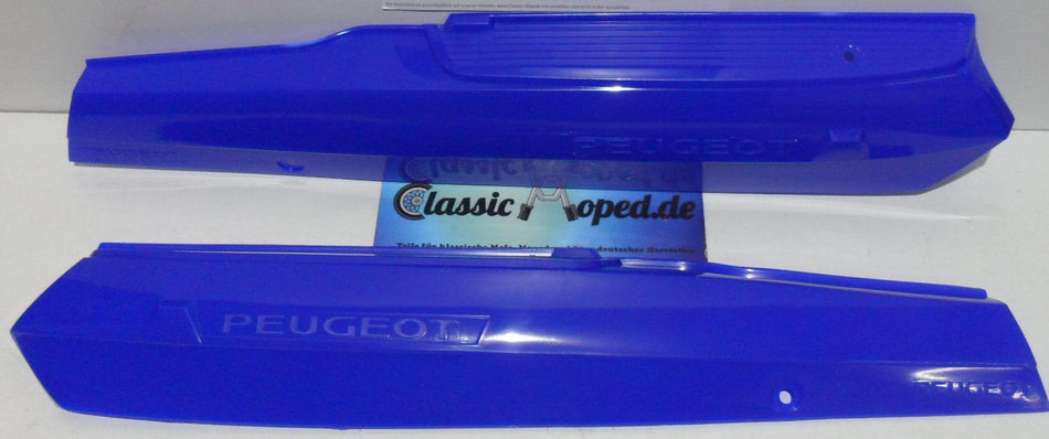 Fußraum Verkleidung Seitendeckel Satz Peugeot 103 MVL/SP blau NEU - Classic-Moped