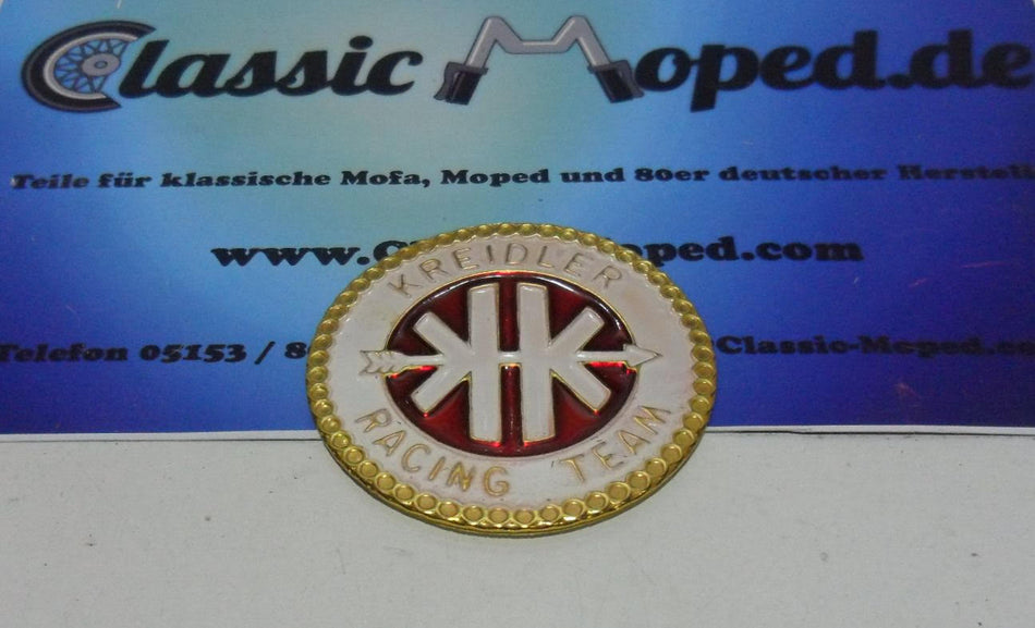 Kreidler Racing Team Emblem Aufkleber 60mm 650.30.28 NEU - Classic-Moped