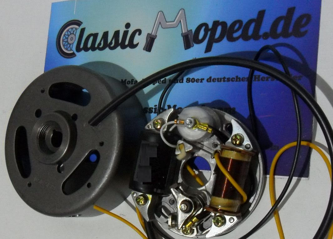 Zündung Lichtmaschine 103mm Zündapp 442 Linksdrehend Mofa Moped - Classic-Moped