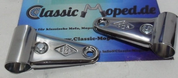 Lampenhalter Chrom 28mm Standrohre Mofa Moped Hercules KTM NEU - Classic-Moped