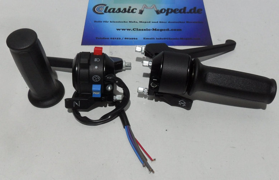 Satz Armaturen Gasgriff Kupplung neuere Moped MBK51 Tomos NEU - Classic-Moped