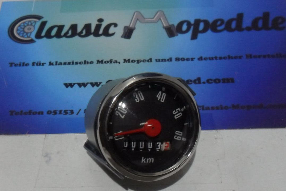 Oldtimer Mofa Moped Tacho 48 schwarz 60 km/h Hercules Zündapp KTM NEU - Classic-Moped