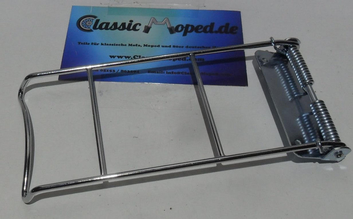 Zündapp Bergsteiger M50 434 M25 Gepäckträger Chrom Feder NEU - Classic-Moped