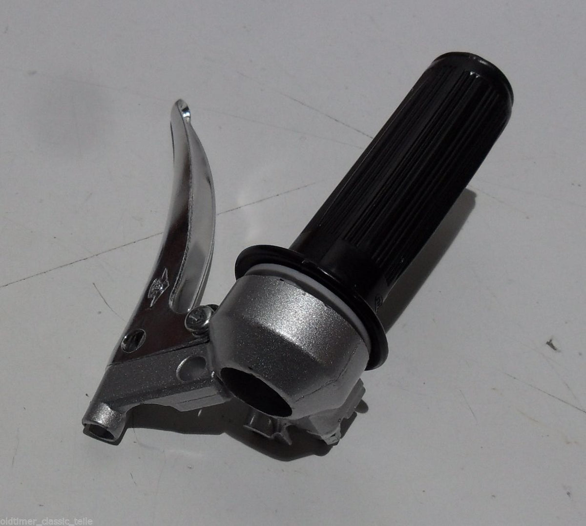 Gasgriff Silber Hebel spitz Moped Zündapp C GTS 50 Hercules MK Kreidler Puch - Classic-Moped