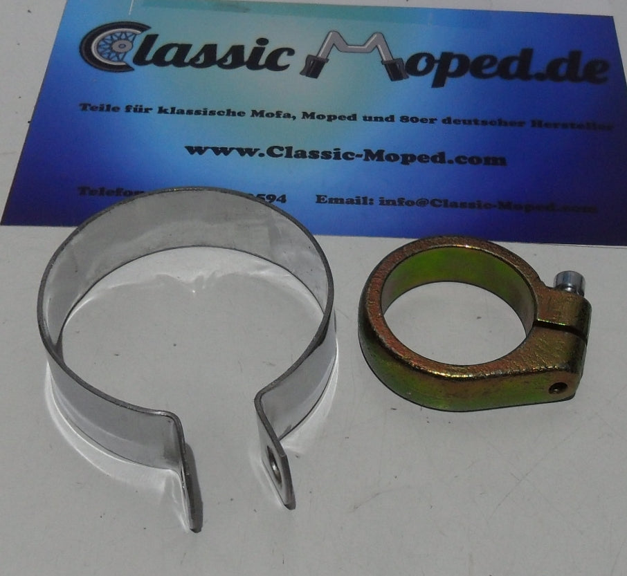 Zündapp KS80 K 80 1 Satz Auspuff Schellen Krümmer und Topf Neu - Classic-Moped