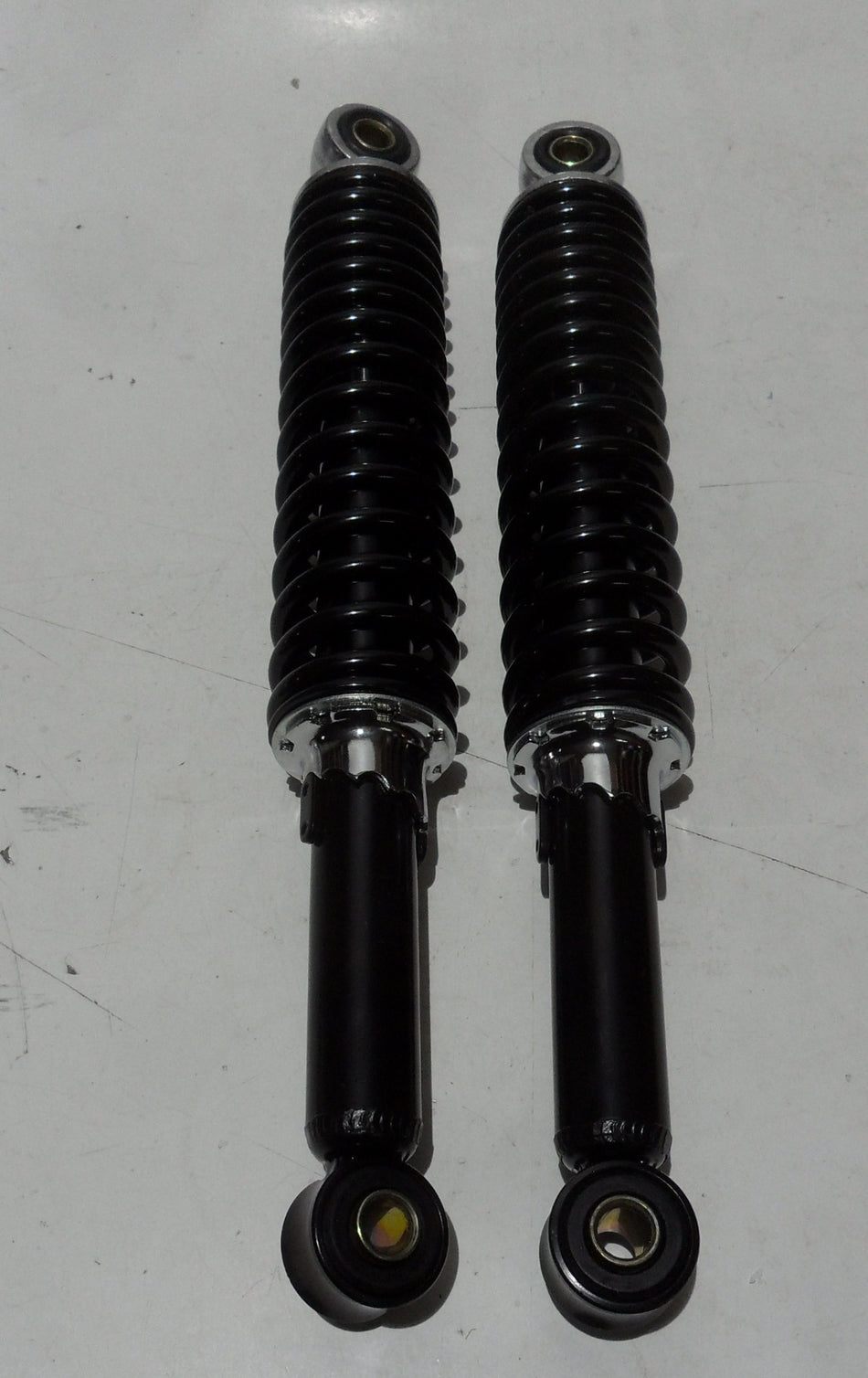 Stoßdämpfer 320mm/8 schwarze Feder Zündapp Hercules Puch KTM Kreidler Mofa Moped - Classic-Moped