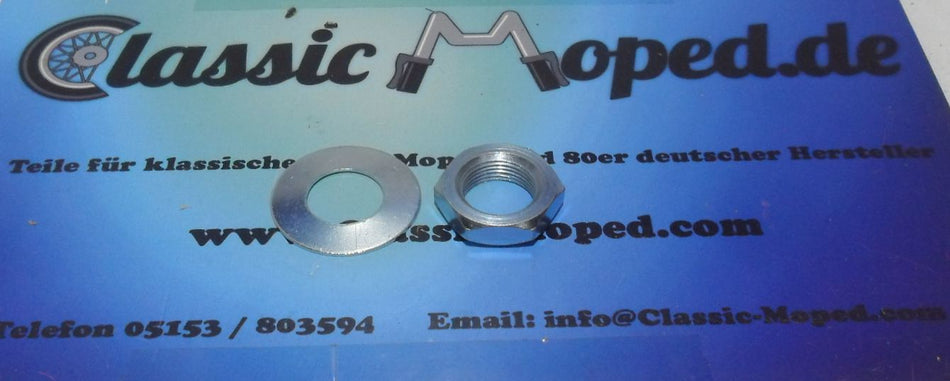 Zündapp 50 Ritzel Mutter Sicherung Ritzel Sicherungsmutter M15x1 NEU - Classic-Moped