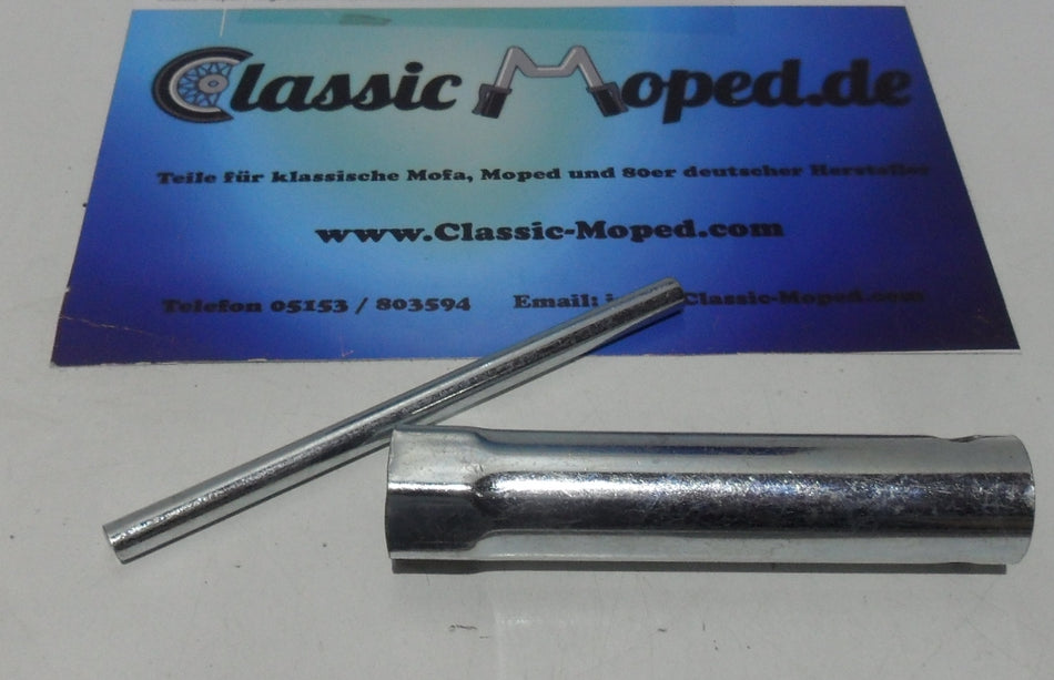 Zündkerzenschlüssel  120mm  Schlüsselweite 21mm Mofa Moped Bordwerkzeug NEU - Classic-Moped