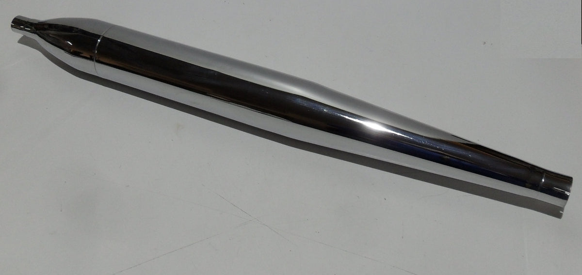 Auspuff Zigarre Zündapp Kreidler Hercules Universal Chrom 30mm 70mm - Classic-Moped