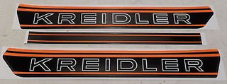 Kreidler RM RS RMC Aufkleber Tank DEcor Schriftzug orange - Classic-Moped