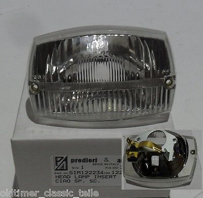 Vespa Ciao SP SC Sitta Lampe Scheinwerfer Einsatz  Schalter Scheinwerfer - Classic-Moped