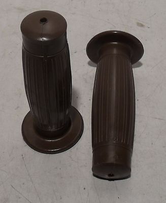Moped NSU DKW Miele Lenkergriffe  22 + 22 mm130mm L Griffgummis Ballongriff D br - Classic-Moped