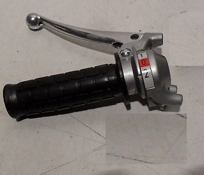 Mofa Schaltgriff Griff 2 Gang Aluhebel Hercules Sachs Kreidler Zündapp grau NEU - Classic-Moped