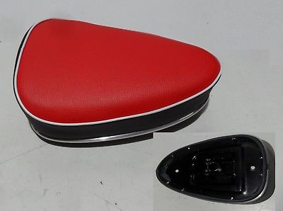 Oldtimer Moped Sitzbank Dreieck Rot  Kreidler Puch Hercules Miele Einmann - Classic-Moped