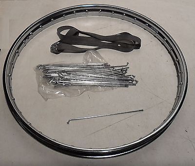 Felge + Felgenband + Speichen 19 Zoll 36 Loch Zündapp M50 M25  Bergsteiger - Classic-Moped