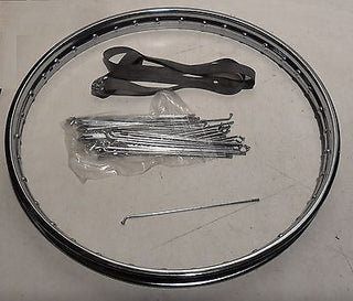 Felge + Felgenband + Speichen 19 Zoll 36 Loch Zündapp M50 M25  Bergsteiger - Classic-Moped