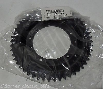 Kettenrad für Puch Maxi 50 N/S  1668-51  51 Zähne 98mm Nabenloch 115mm LK - Classic-Moped