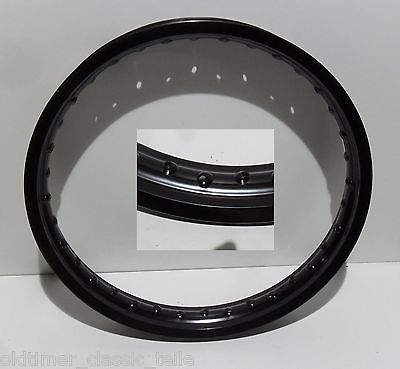 ALU Felge 21 x 1,6 schwarz Alufelge DKW NSU Oldtimer Miele Zündapp Hercules BMW - Classic-Moped