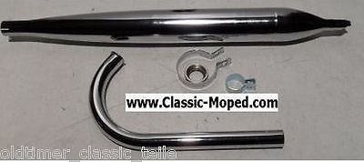 Auspuff  Krümmer Auspuffanlage Sachs 50/2 /3 - 28mm Zigarre ohne Membranzylind - Classic-Moped