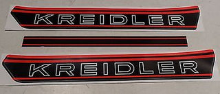 Kreidler RM RS RMC Aufkleber Tank Decor Schriftzug rot schwarz - Classic-Moped