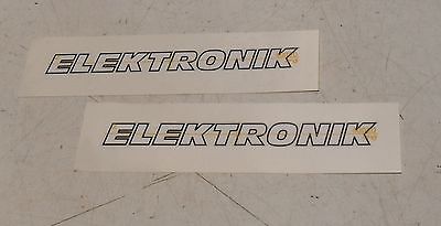 Kreidler RM RS RMC Aufkleber Seitendeckel Hamsterbacken " Elektronic " Satz 2 St - Classic-Moped