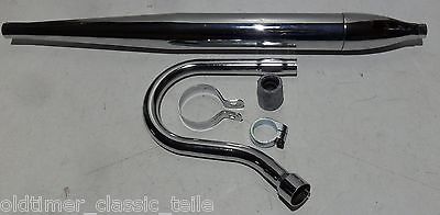 Zündapp R50 Roller Mokick Zigarre Auspuff Krümmer Auspuffanlage 40 km/h - Classic-Moped