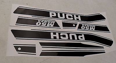 Puch Monza Aufkleber Dekorsatz Tank Seitendeckel Sticker Decor Satz - Classic-Moped