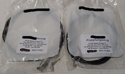 Satz Züge für Zündapp KS 50 530 - 051 530- 500 530- 01   Komplett made in Germay - Classic-Moped