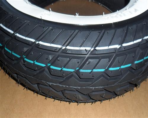 1 Reifen Weisswand Vespa P 80 PX Roller 3.50 x 10 Weißwand Schlauchlos - Classic-Moped