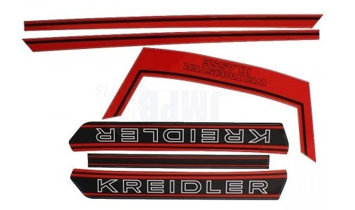 Kreidler RS RMC Weltmeister Klasse Aufkleber Satz Rot NEU - Classic-Moped