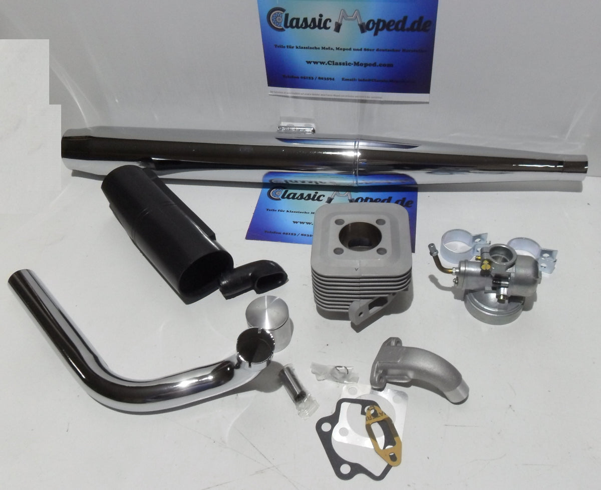 Kreidler Florett TM LH LF Tuning Satz Zylinder 60ccm Auspuff NEU - Classic-Moped