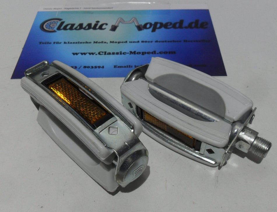 Pedale GRAU Oldtimer Moped NSU Quickly DKW Hummel Combinette NEU - Classic-Moped